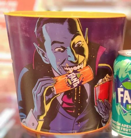 Balde Fanta Halloween Cinemark (Oficial Coca-Cola 2022)