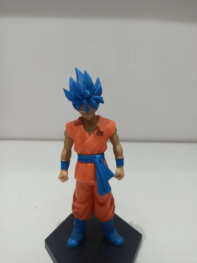 KIT 5 Bonecos, Goku Blue, Vegeta Blue, Goku SSJ4, Itachi e Kakashi