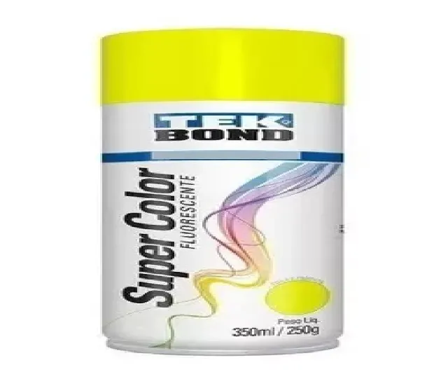 Tinta Spray Super Color Fluorescente Amarelo 350ml Tekbond