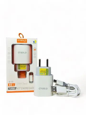 Carregador Celular Android e IOS Turbo 40W