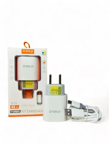 Carregador Celular Android e IOS Turbo 40W