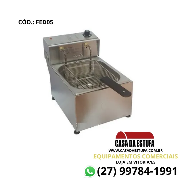 Fritadeira Profissional Elétrica 2 Cubas 10 Litros 110v - Fast Maquinas -  Fritadeira Industrial - Magazine Luiza