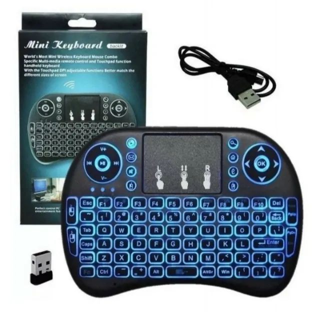 Mini Teclado Led Controle Bluetooth