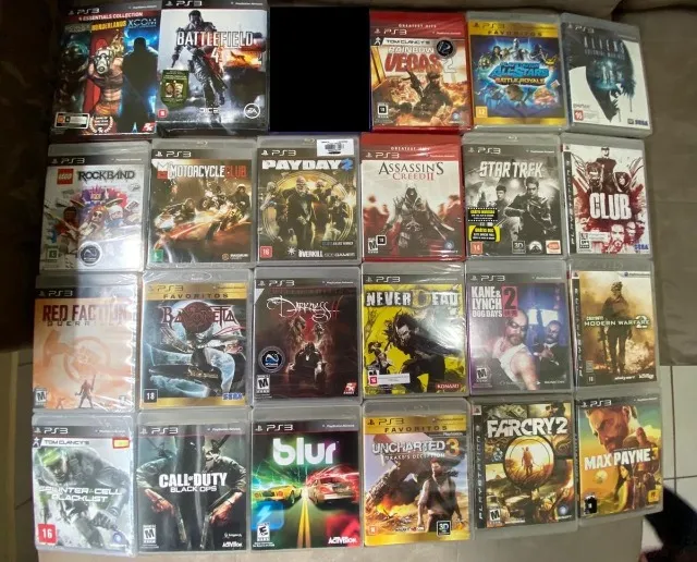 Lote Coleção 220 Jogos Ps3 Mídia Física Originais