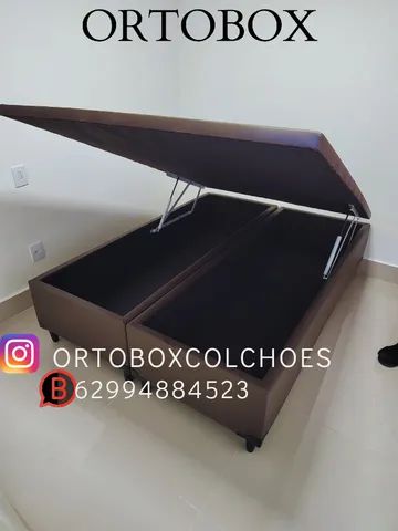 Box Baú Casal bi partido  com pistões hidraulicos - Foto 3