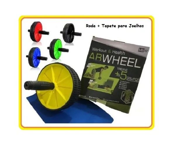 Roda para Treinos Abdominal + Tapete para Joelhos - Foto 2