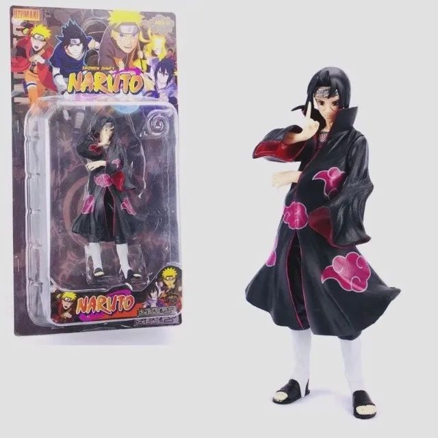 coleção bonecos naruto uzumaki shonen 17cm itachi uchiha
