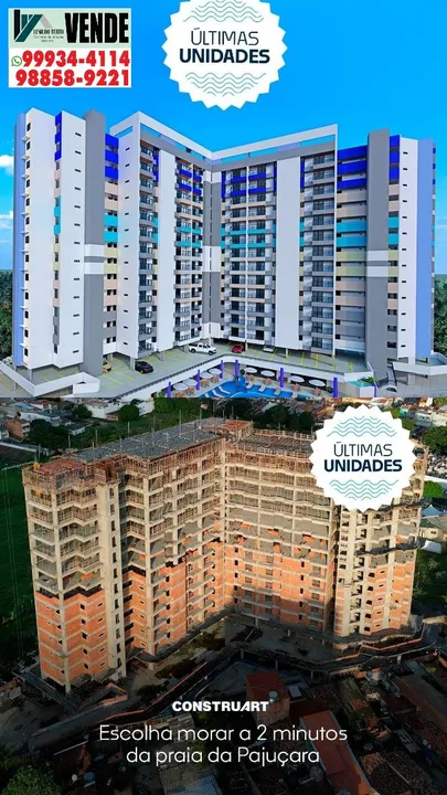 Lenildo Terto VENDE Últimas unidades Edf. Bragança Residence com 1 e 2 qtos oportunidade