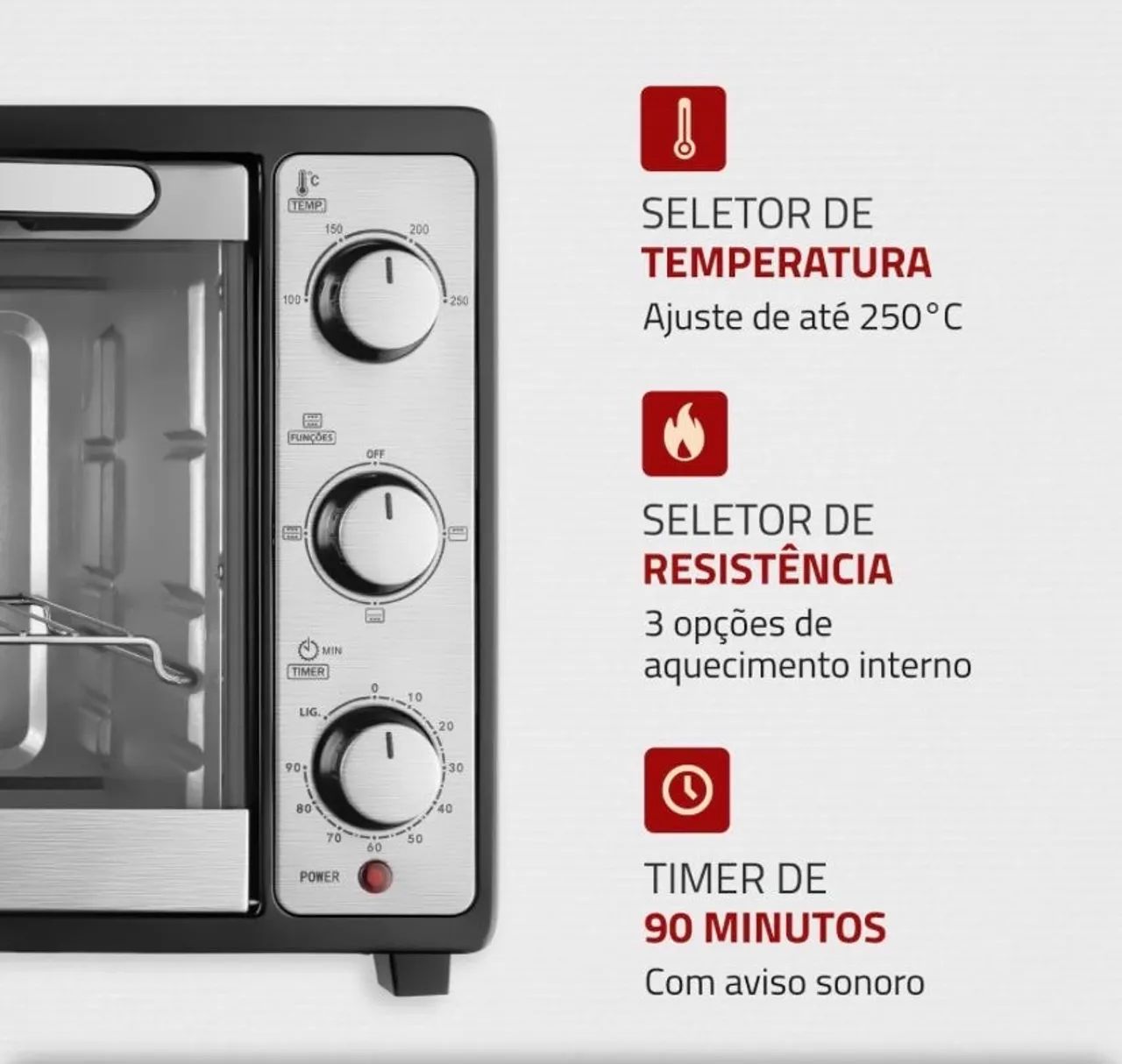 Forno elétrico na promoção  - Foto 5
