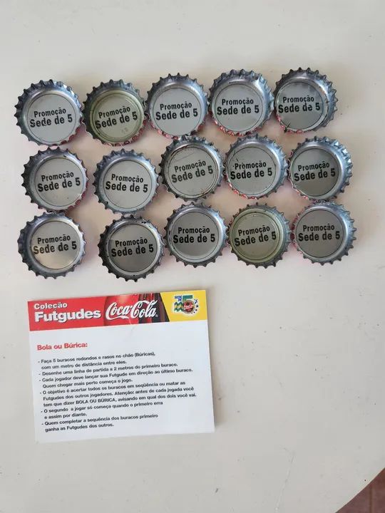 Promoção sede de 5 Coca-Cola futgude copa do mundo 98