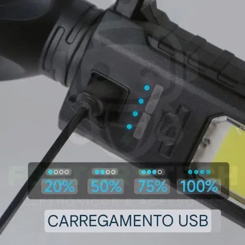 "Potência e Versatilidade: Sua Nova Lanterna Recarregável! " - Foto 2