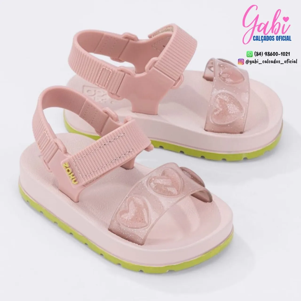 Sandália Infantil Zaxy - Rosa Nude VerdeNoiva Grendene