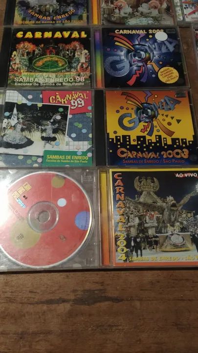 COLEÇÃO COMPLETA com 12 CDs do Carnaval de SP!!!!! Originais!!!!!!