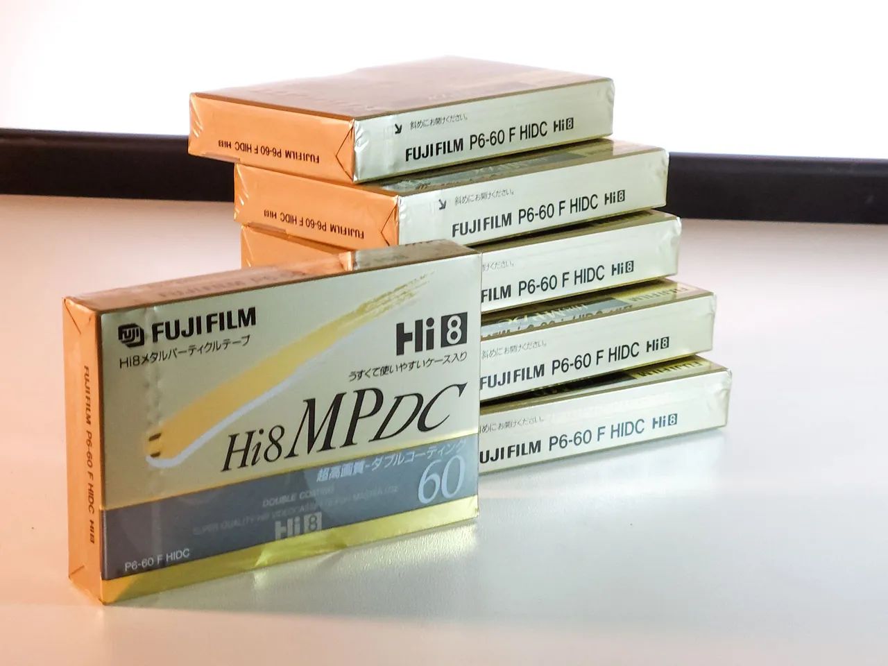Lote de 6 fitas de vídeo Hi8 Fuji Film P6-60 F HIDC