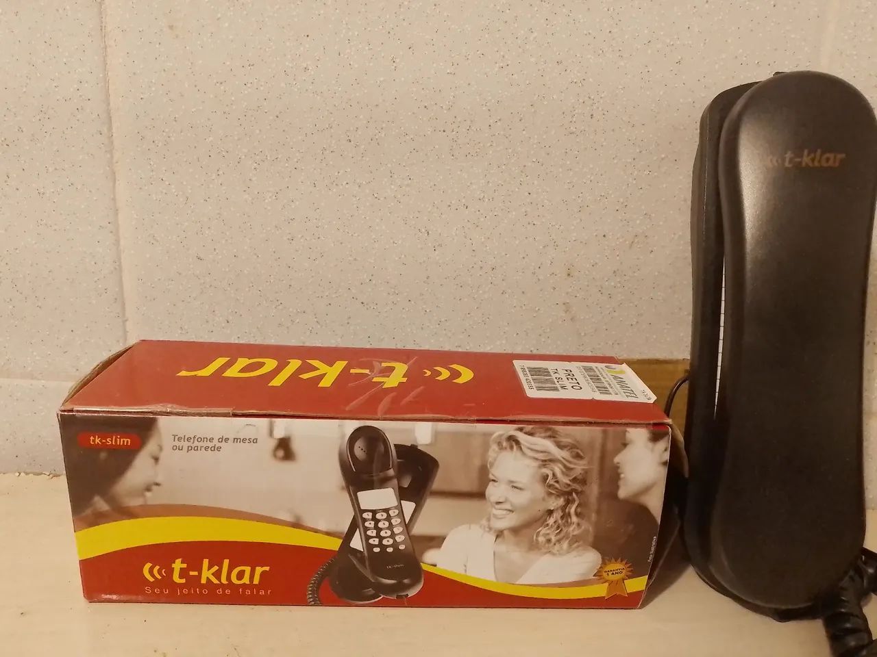 Telefone Fixo E Interfone t-klar Tk Slim Preto