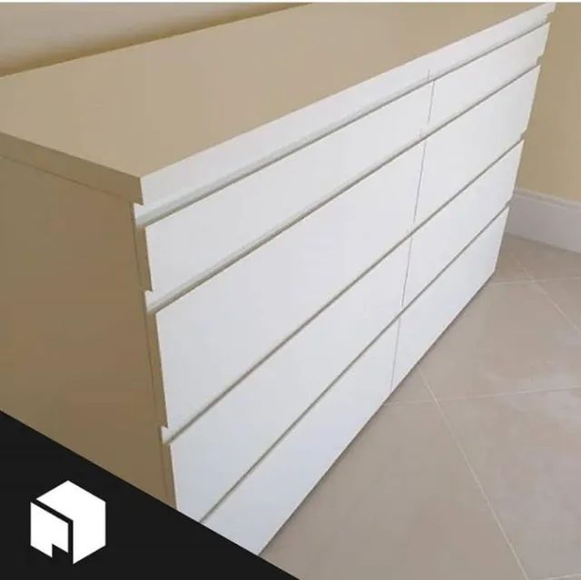 comoda de mdf toda branca - Foto 2