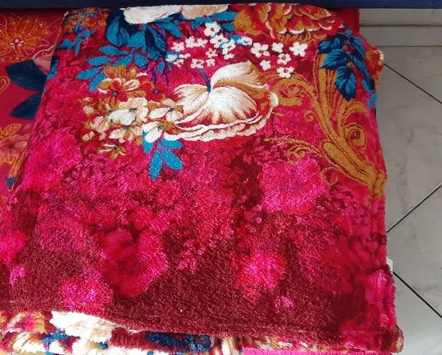 Cobertor casal estampado 