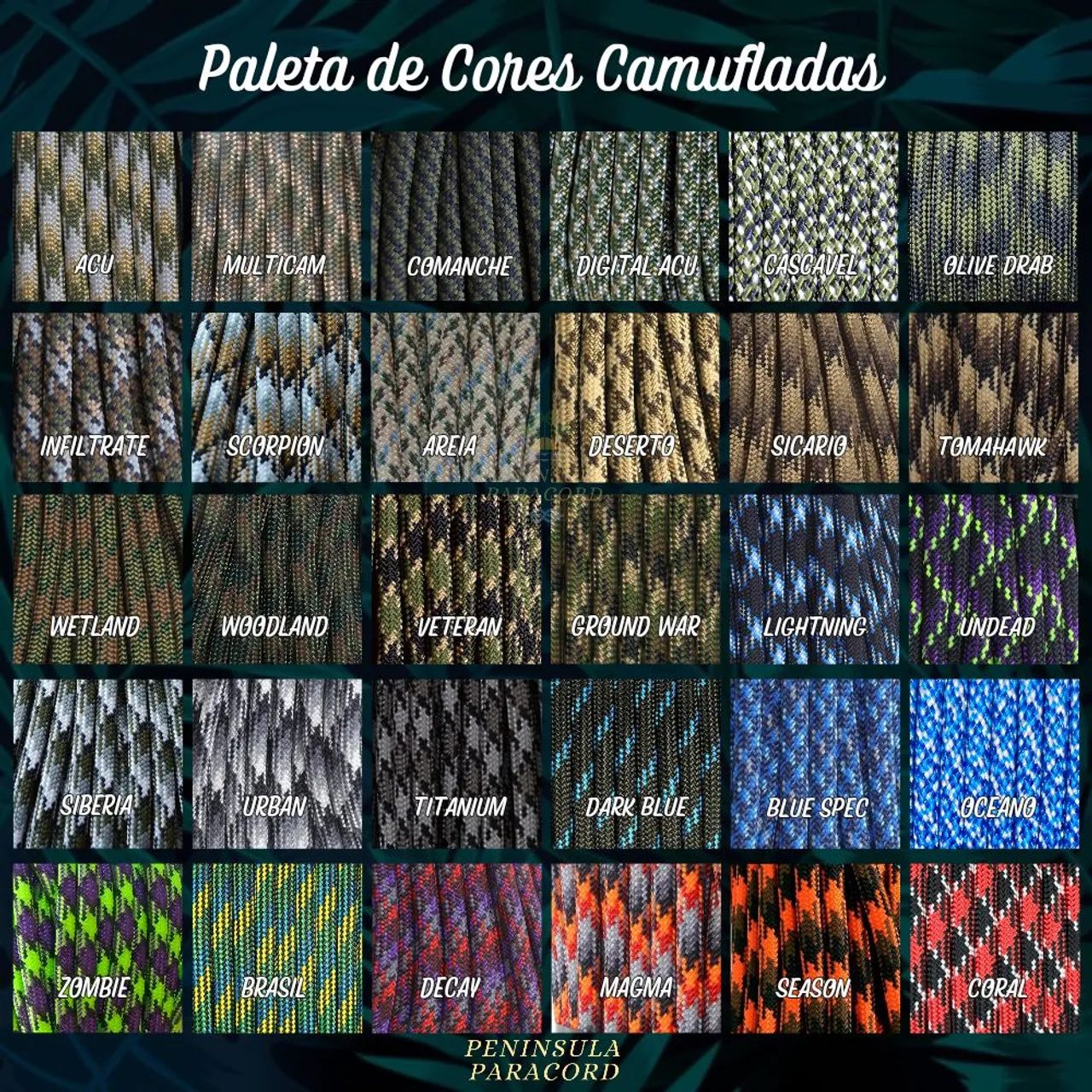 Bracelete de Paracord 550 Modelo Snake - Feito sob Medida e Customizável em 60 cores! - Foto 6