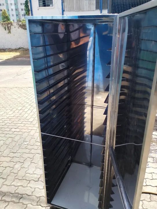 Carrinho de pão inox,pia,coifa,mesas inox,inox  - Foto 3