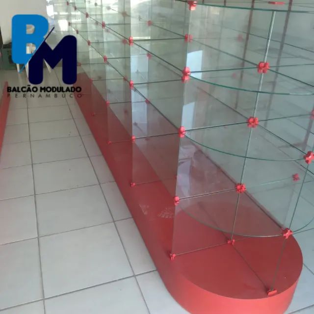 Balcão de vidro temperado para farmácias e comercios - Foto 6