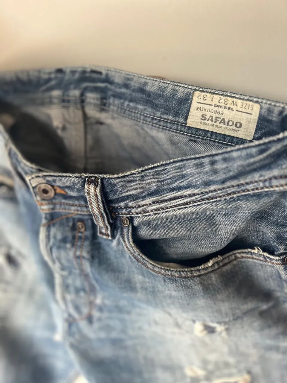 Calça Jeans Diesel Industry Azul - Foto 3