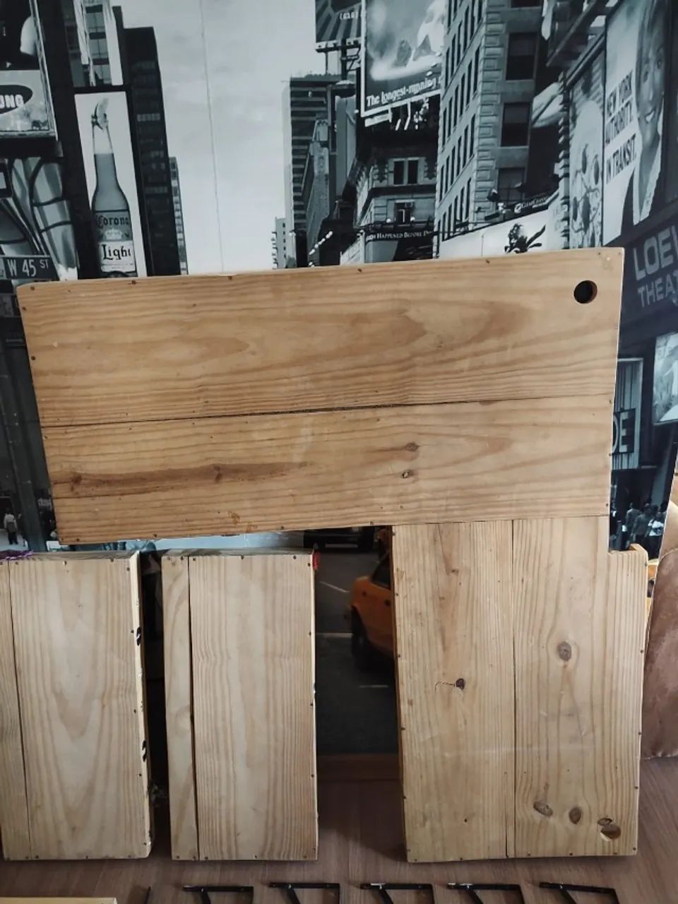 Mesa de Madeira em L para Escritório e Estudo + 3 Prateleiras - Foto 4