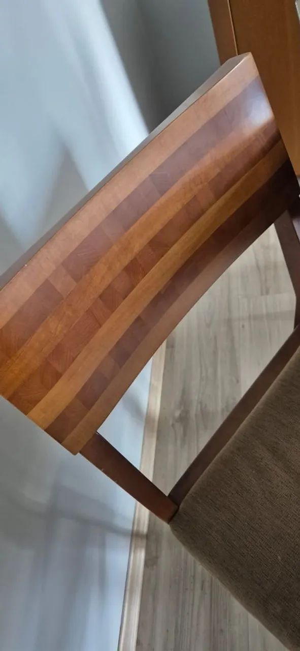 Mesa com 4 cadeiras + Tampo de Vidro - Foto 4