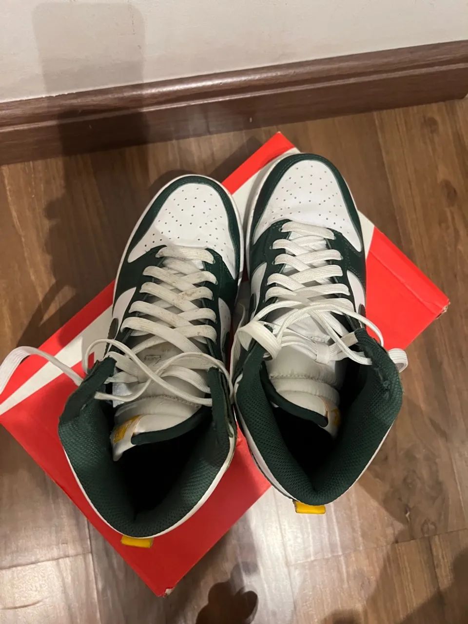 Nike Dunk High Retro - Verde e Branco - Foto 2