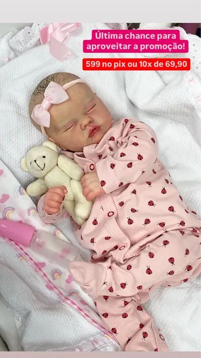 Boneca Reborn Realista - Última Chance!
