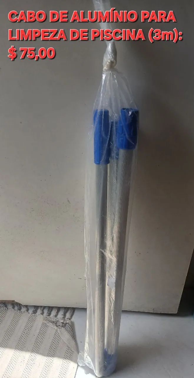 Cabo de Alumínio para Limpeza de Piscina (3m)