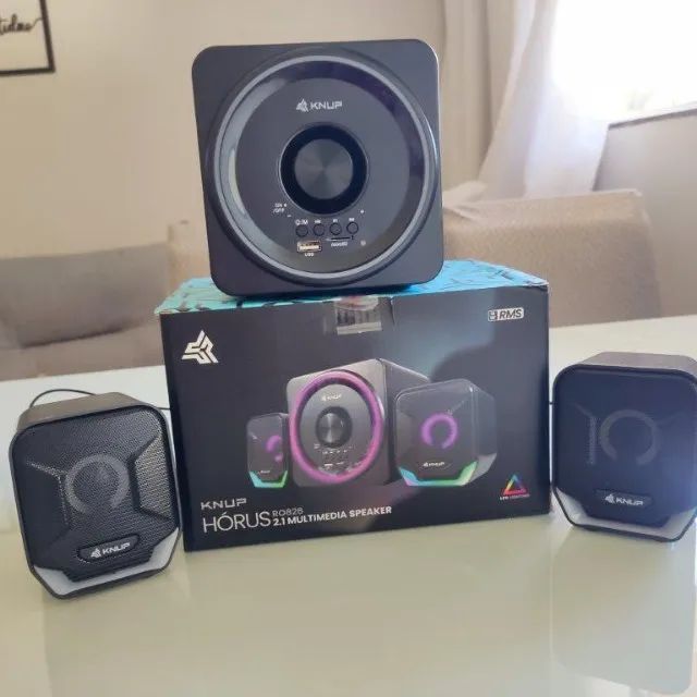 Caixa de som Multi Funções Knup Kp-ro828 Para Computador - Foto 2