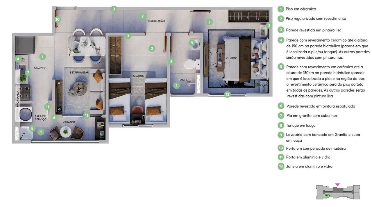 Apartamento minha minha casa minha vida 2 dorm c/ varanda no Medeiros - Jundiaí - SP - Foto 2