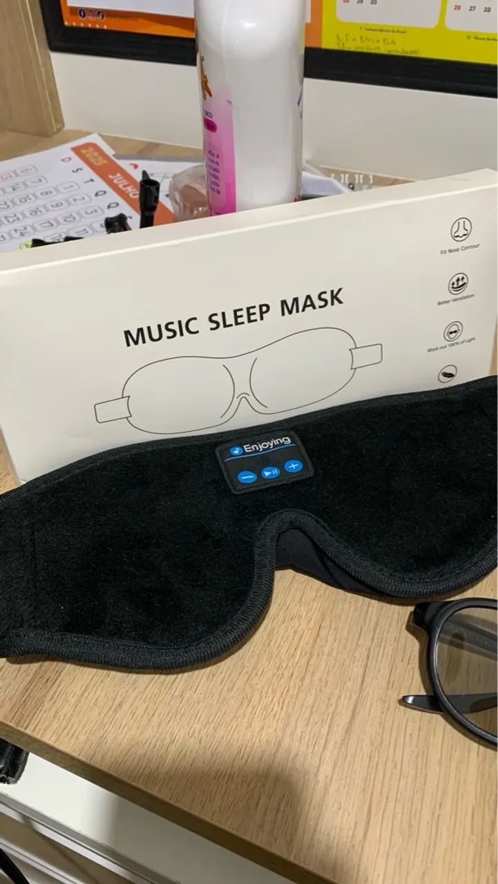2 Máscaras 3D Bluetooth para Dormir