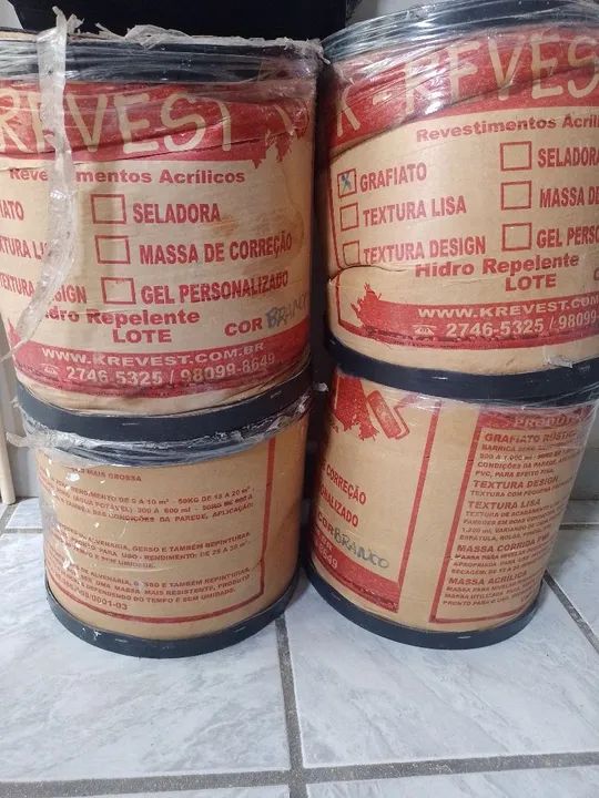 Revestimento Grafiato na cor branca  - Foto 2