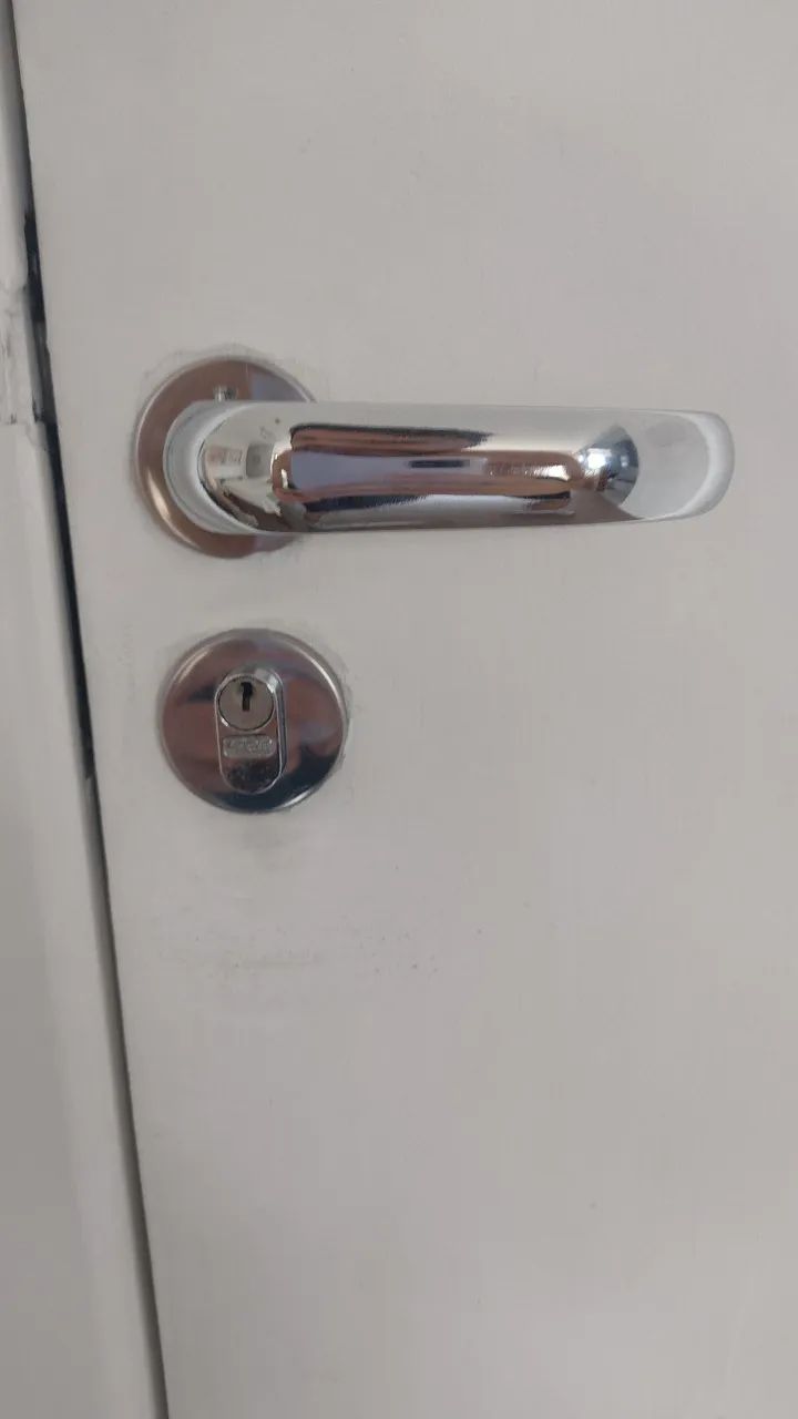 Fechadura Stam 803/37 Roseta Redonda Polida 