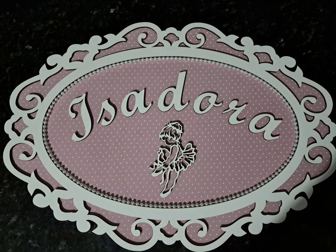 Plaquinha Decorativa para Quarto de Bebê - Isadora