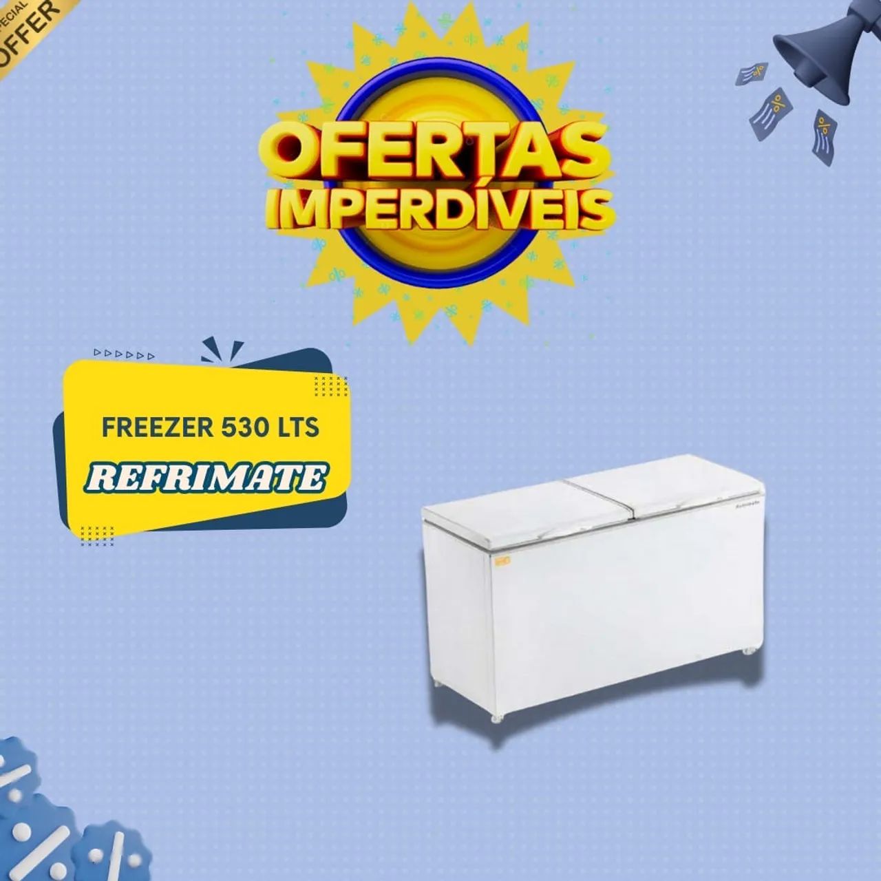 Frizer Gelopar preta 500 litros  - Foto 2