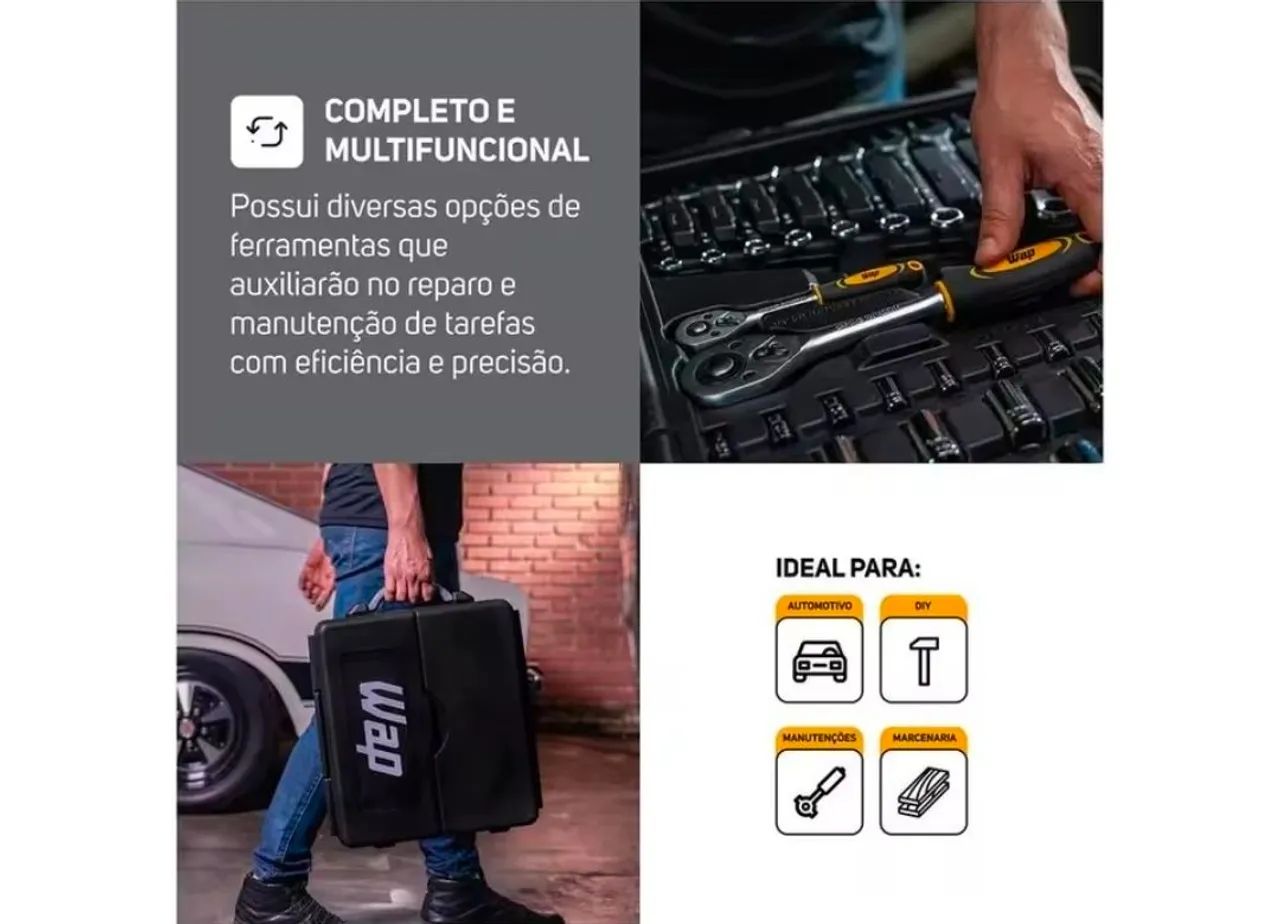 Kit Ferramenta Wap 110 peças - Foto 5