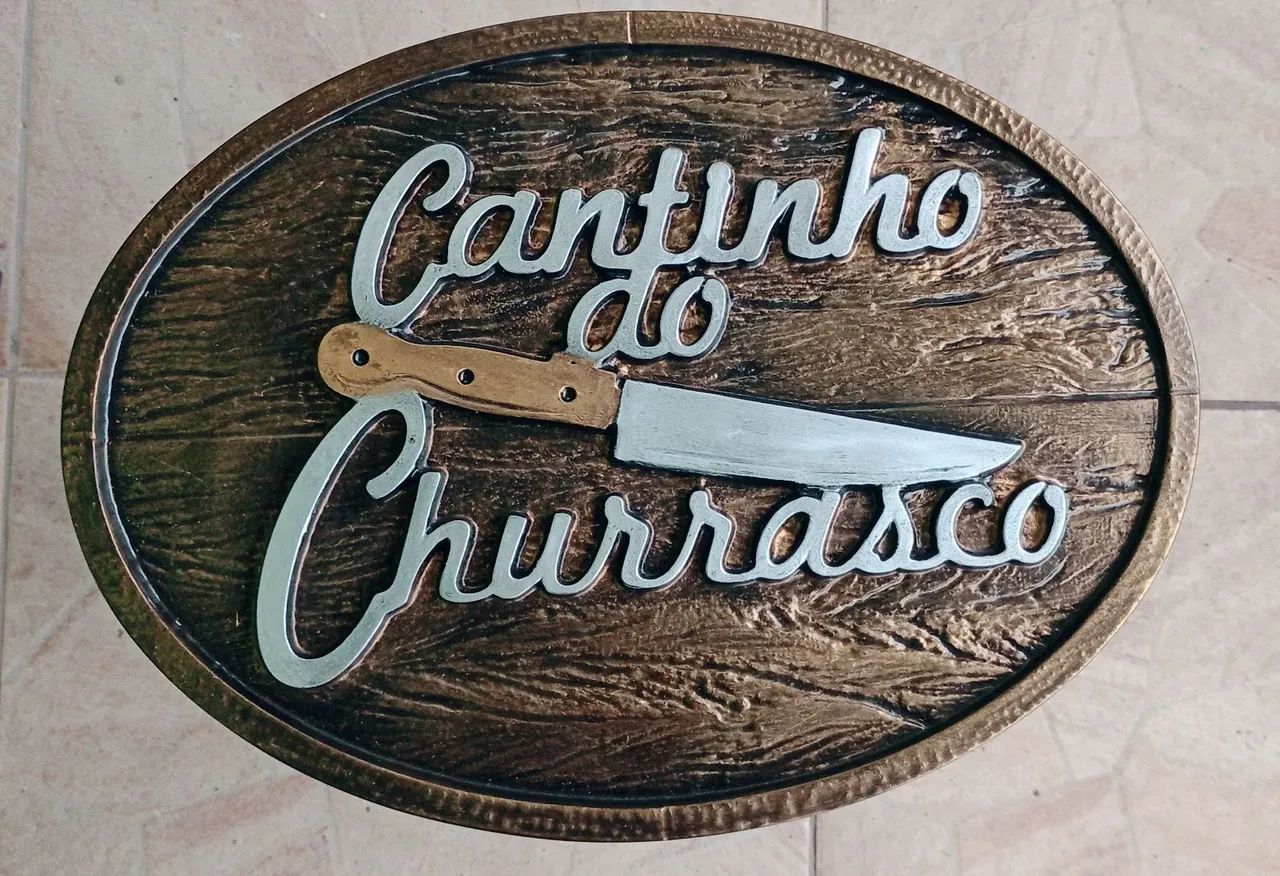 Quadro 3D Cantinho do Churrasco 