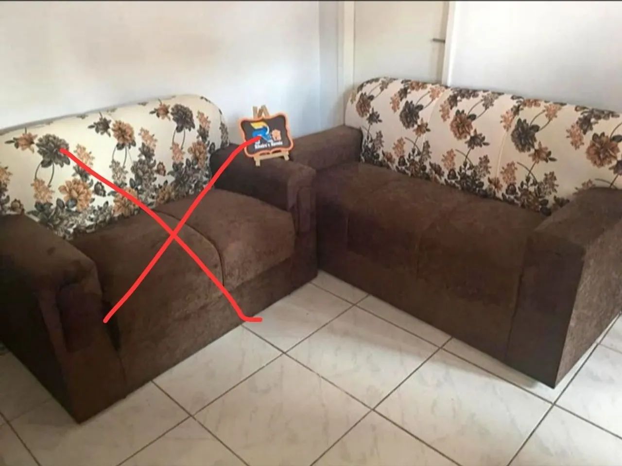Sofá 3 lugares 1.60m em tecido suede várias cores e estampas / pague na entrega - Foto 4