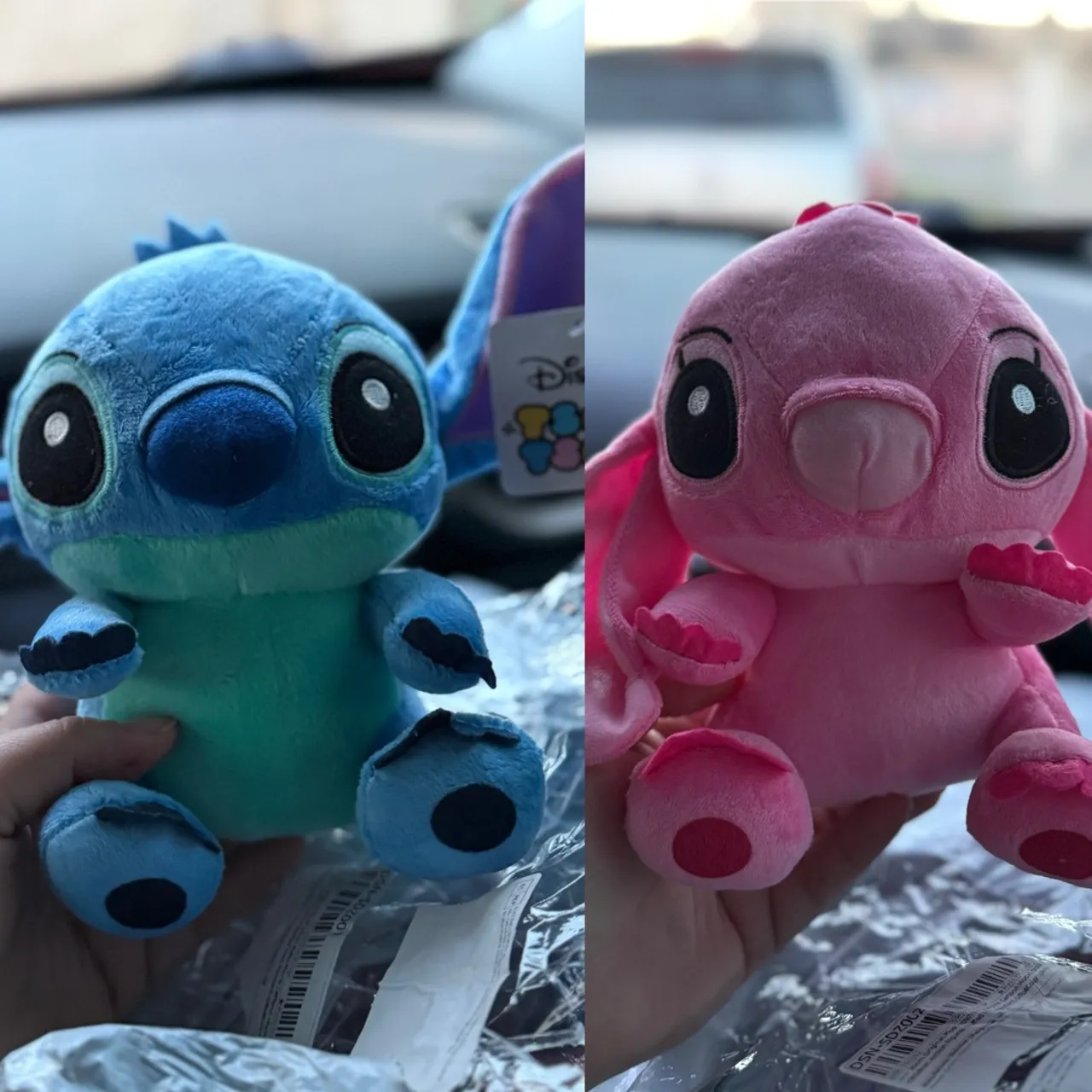 Boneco pelúcia stitch e angel
