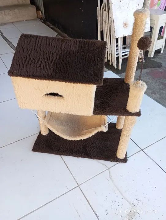 Casinha para Gatos - Brinquedo para seu Pet