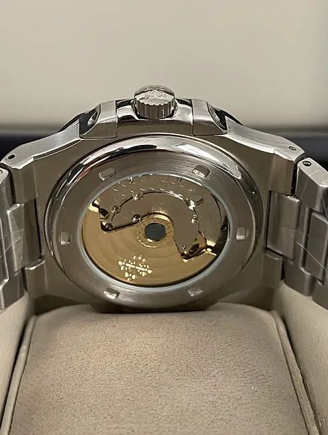 Relógio PATEK PHILIPPE AUTOMÁTICO  - NAUTILUS - FUNDO VERDE  - Foto 5