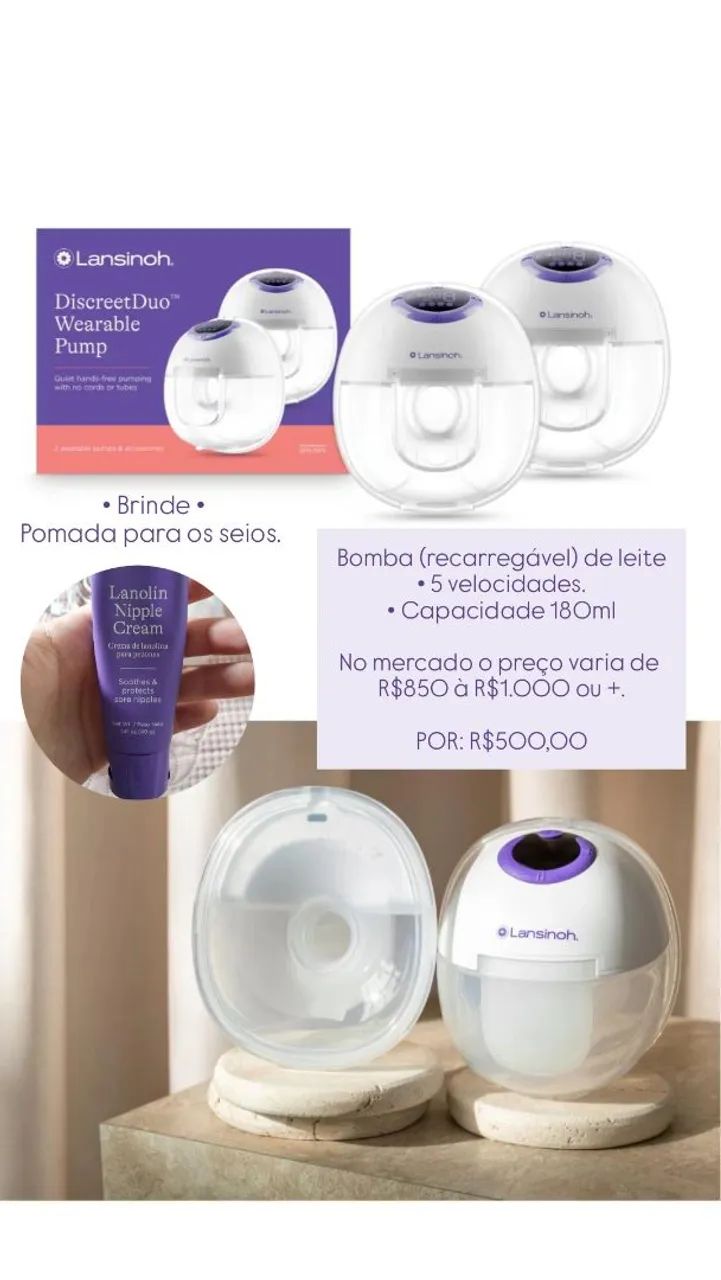 Bomba Recarregável Tirar leite