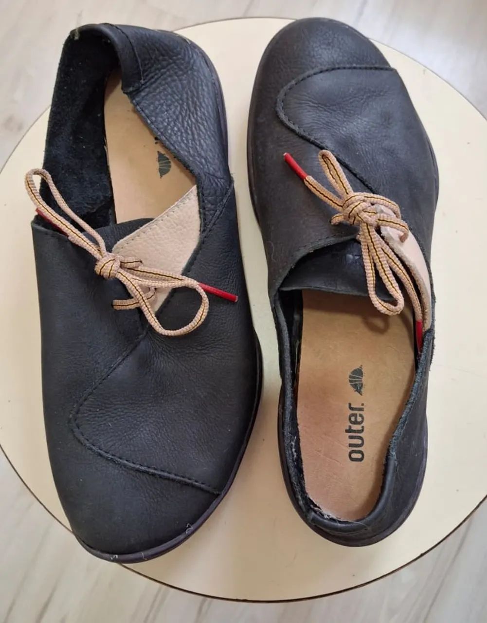 Couro Sapatos Outer Feminino Sapato Outer Calçados Icaraí, Niterói