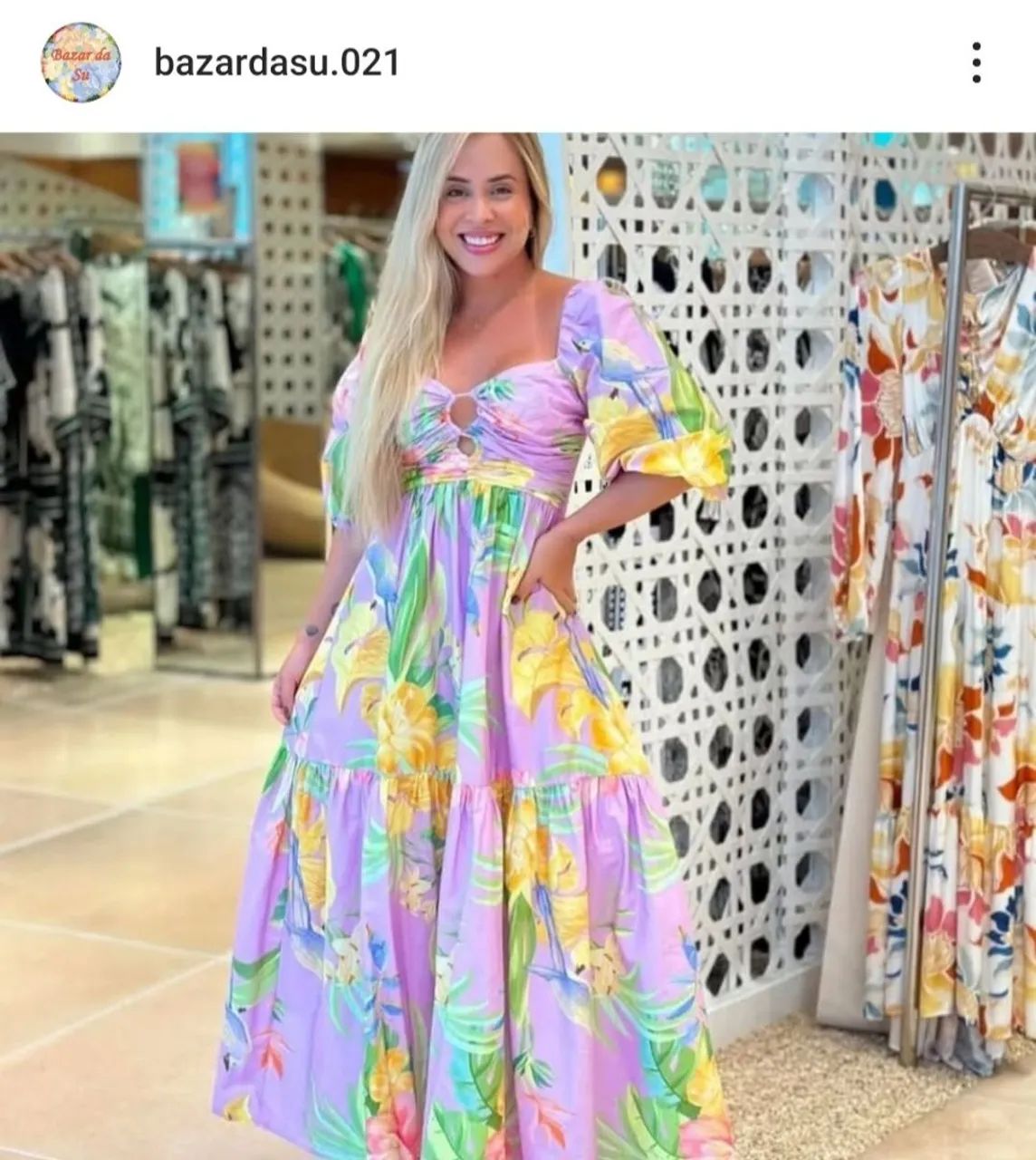 Vestido cropped oasis tropical - Farm - Foto 2
