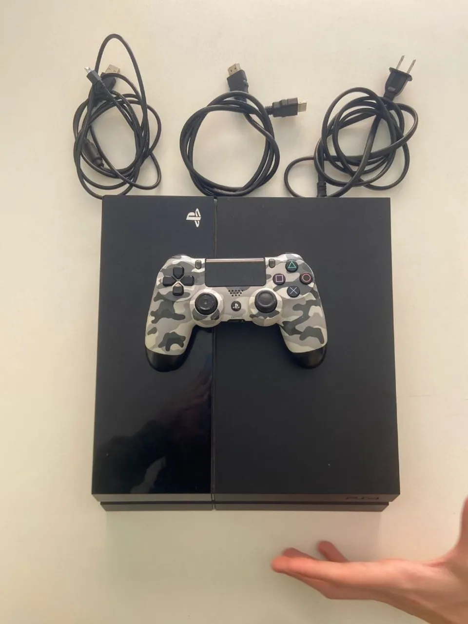PlayStation 4 com Controle Camuflado
