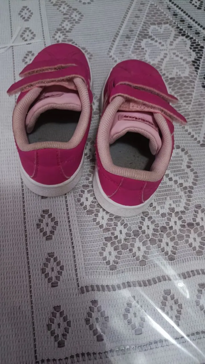 Tênis Infantil Rosa Adidas