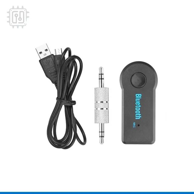 Receptor De Áudio Bluetooth P2 com Microfone e Bateria para Som Antigo Carro - Foto 3
