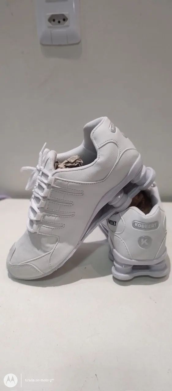 Tênis kobeert Branco -azul com branco e azul Conforto e Estilo! - Foto 3
